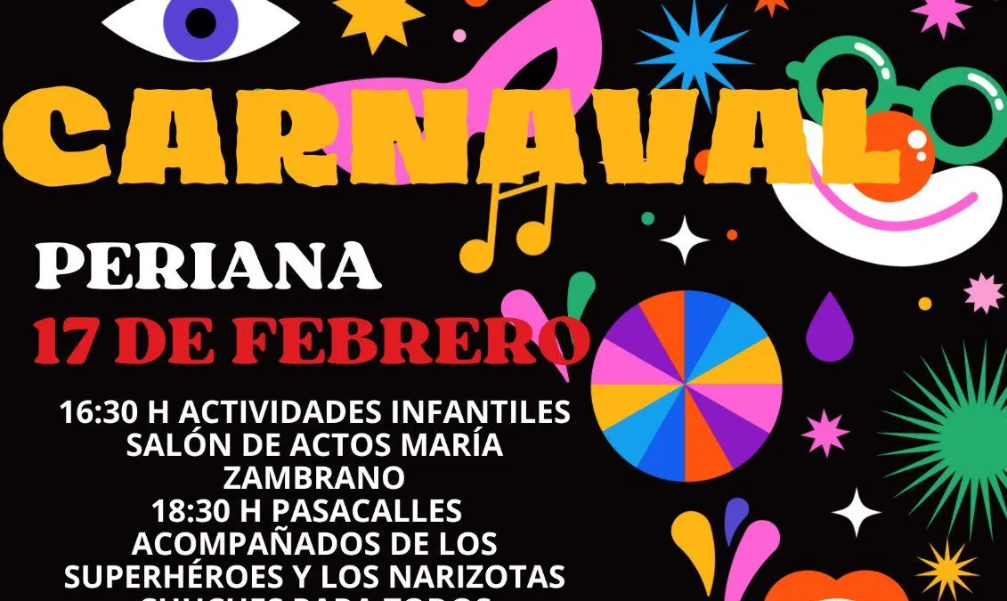 Periana celebra este sábado el Carnaval con pasacalles y más de media docena de premios