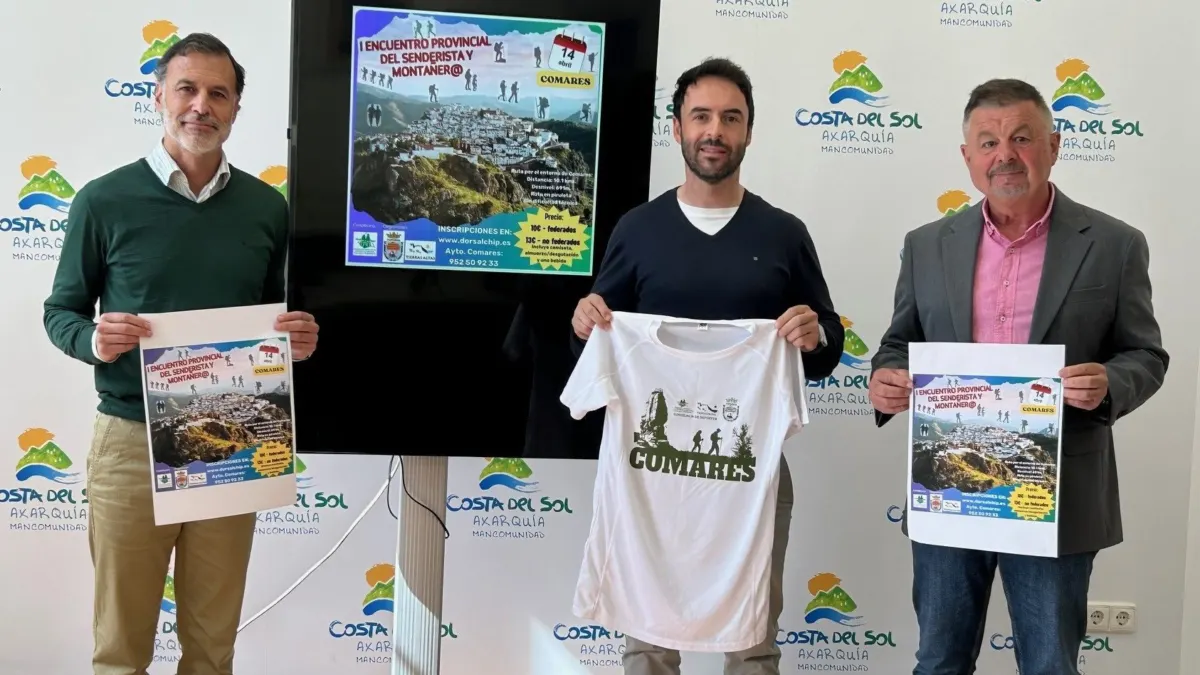 Comares acoge el I Encuentro Provincial del Senderista y Montañero el domingo 14 de abril con un trazado de 10 kilómetros sin dificultad técnica