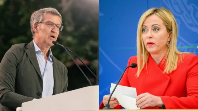 Las 15 razones por las que Feijóo miente sobre Meloni: ella es fascista y el PP la normaliza