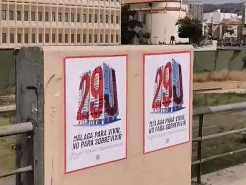 «Málaga para vivir, no para sobrevivir», la capital vive una histórica manifestación en defensa de la vivienda y contra la turistificación