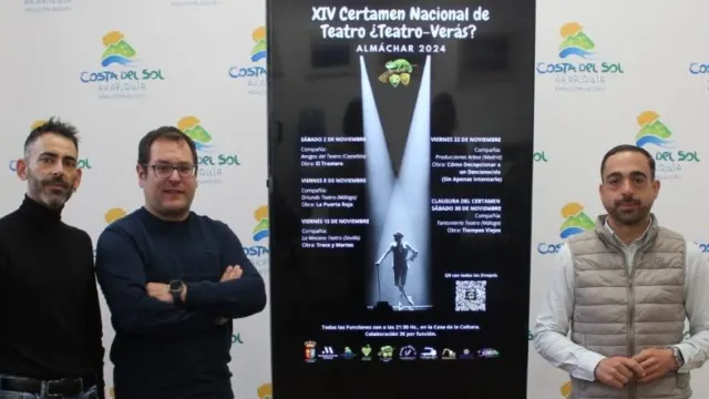 El XIV Certamen de Teatro Nacional «¿Teatro Verás?» de Almáchar recibe 85 obras a concurso de toda España