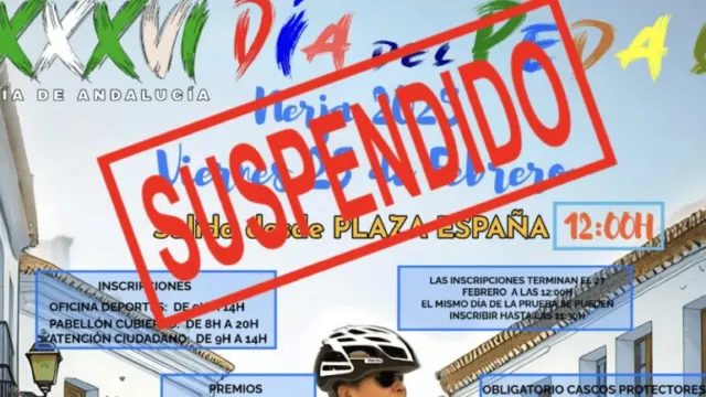 Suspendido el Día del Pedal de Nerja por la previsión de lluvias