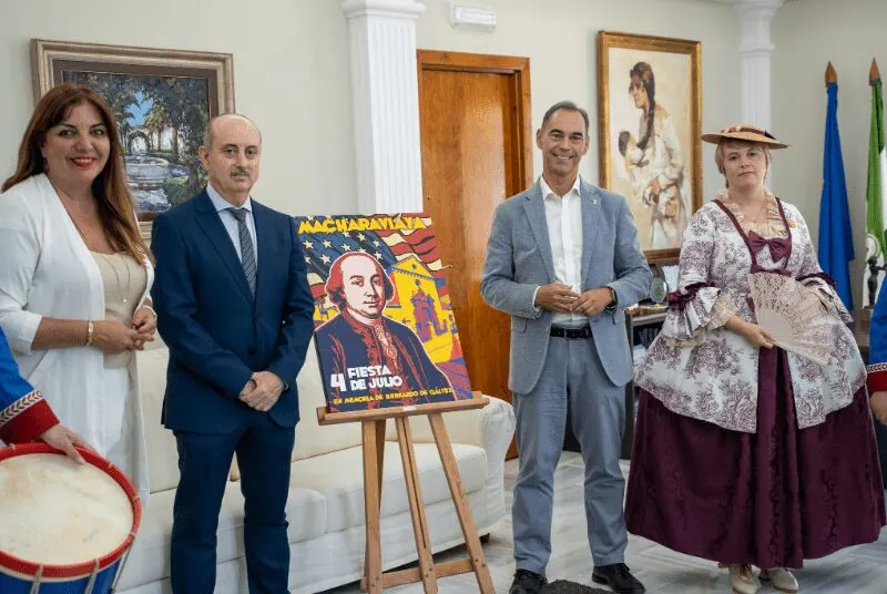 Benalmádena acoge el desfile del Día de la Independencia de EE. UU. en homenaje a Bernardo de Gálvez