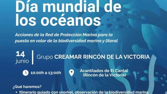 Rincón de la Victoria conmemora el Día Mundial de los Océanos con una jornada de sensibilización y talleres en los Acantilados de El Cantal