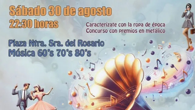 Canillas de Albaida viaja a los 60, 70 y 80 con la VIII Fiesta de la Gramola: un gran guateque para despedir agosto”