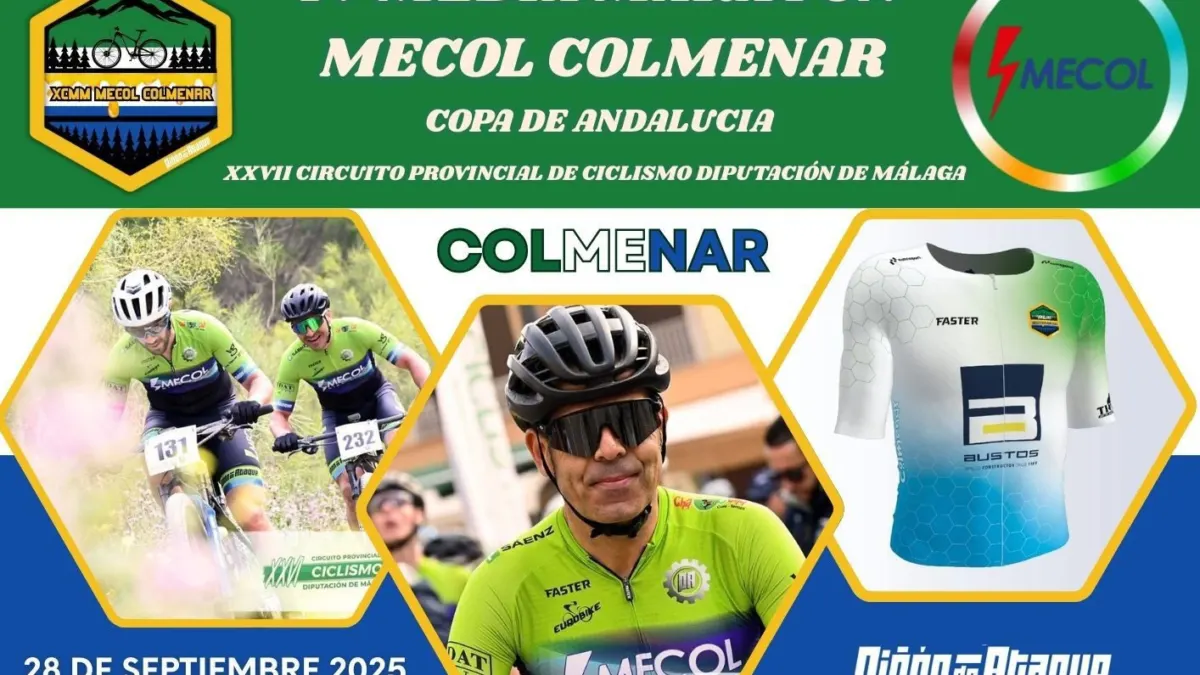 La IV Media Maratón Mecol Colmenar (BTT) reunirá a 400 corredores de toda Andalucía el 28 de septiembre