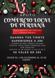 Las compras en los comercios locales de Periana tienen premio esta Navidad 
