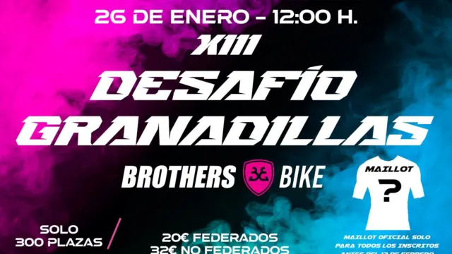 El XIII Desafío Granadillas BTT abrirá inscripciones el lunes 26 de enero para 300 deportistas