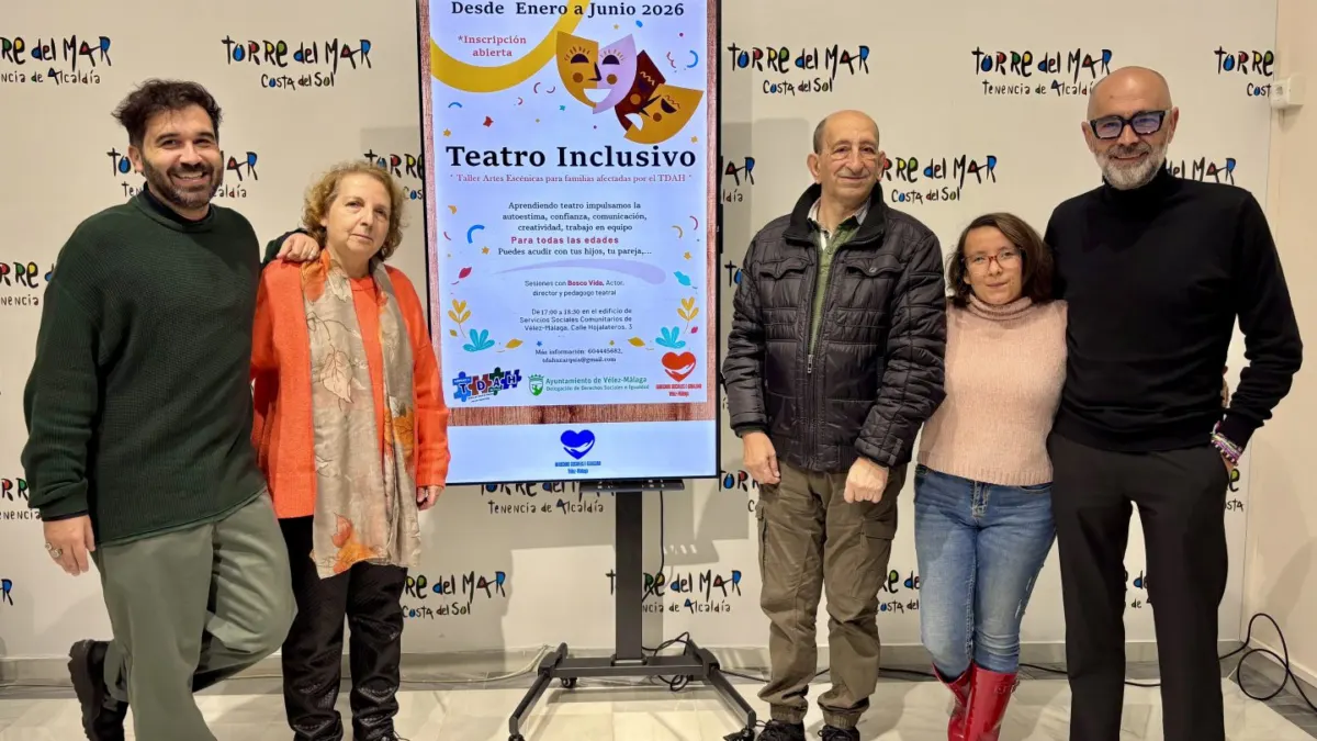 Vélez-Málaga y la Asociación TDAH Axarquía impulsan un taller de teatro inclusivo para menores y familias