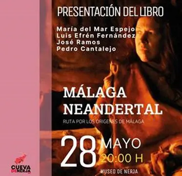 La Cueva de Nerja protagoniza la presentación del libro “Málaga neandertal”, una obra sobre los orígenes humanos en la provincia