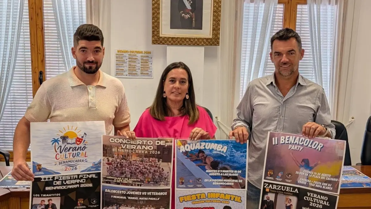 Benamocarra presenta un Verano Cultural 2026 repleto de actividades gratuitas para todas las edades