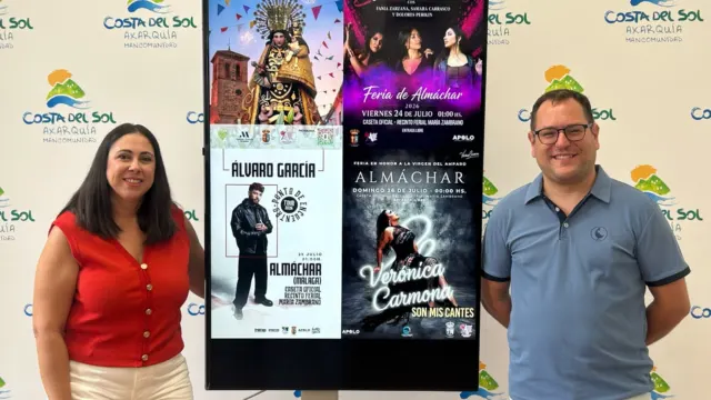 Álvaro García, Verónica Carmona y el Tributo a Niña Pastori, entre las actuaciones dela Feria de Almáchar 2026
