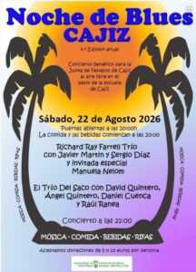 La Noche de Blues de Cajiz regresa el próximo 22 de agosto de la mano del músico neoyorquino Richard Ray Farrell