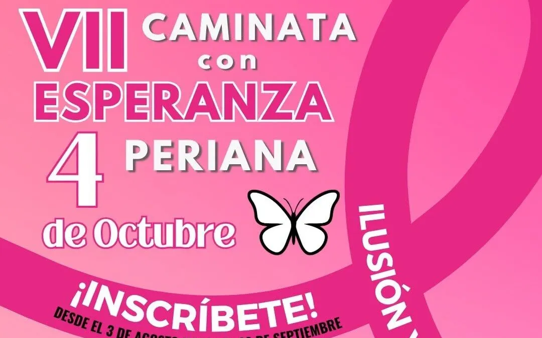 Periana acogerá el próximo 4 de octubre la VII edición de Caminata con Esperanza con un nuevo recorrido y actividades durante toda la jornada