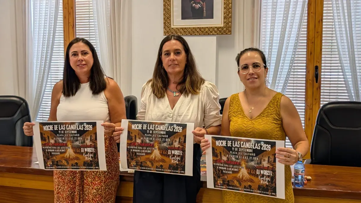 Benamocarra celebrará el 11 de septiembre la tradicional Noche de las Candelas en la Plaza del Calvario