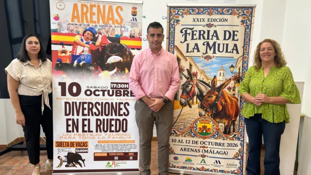 La XXIX Feria de la Mula de Arenas reunirá a más de 150 ejemplares durante el puente de octubre